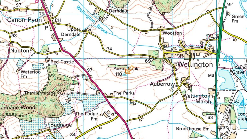 Adzor Bank Trig Point Location