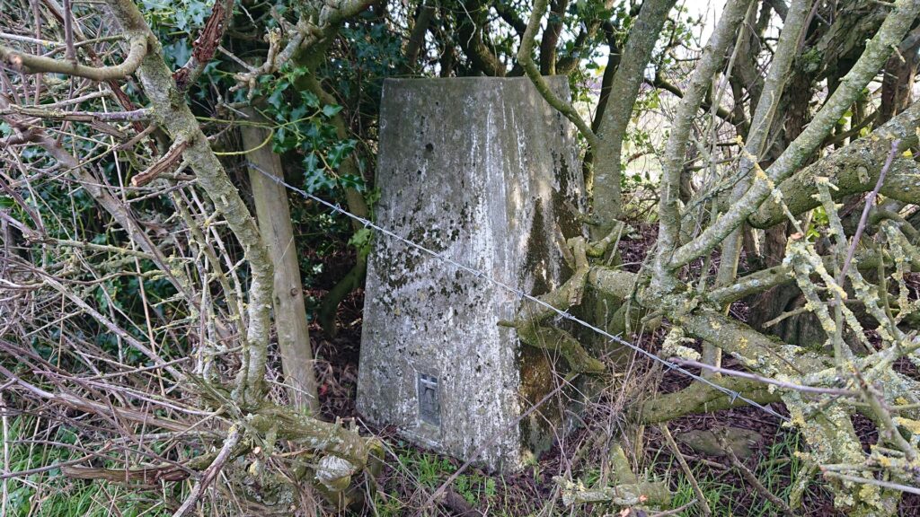 New Croft Trig Point more accessible and visible from the other side of the hedge!