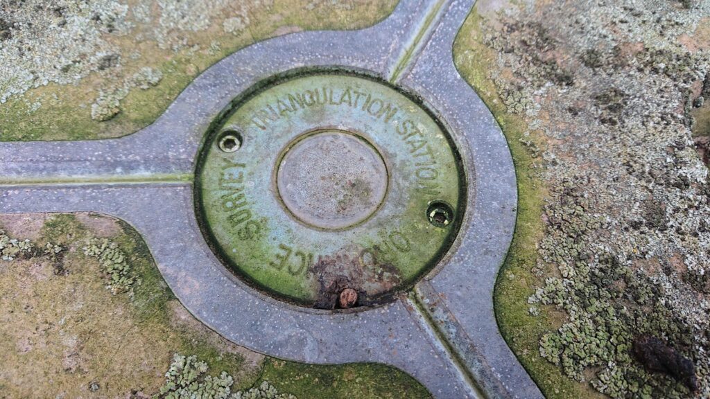 The top of The Friars Trig Point