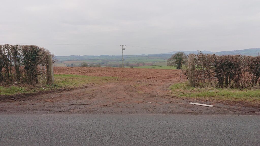 Entrance to the field