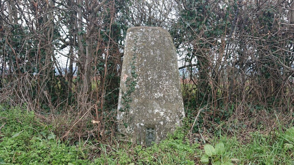 Front of the Campfield New trig point