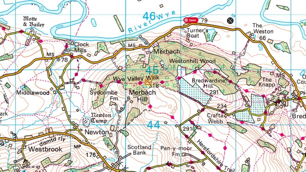 Merbach Hill trig point location