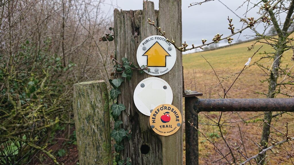 Herefordshire Trail sign