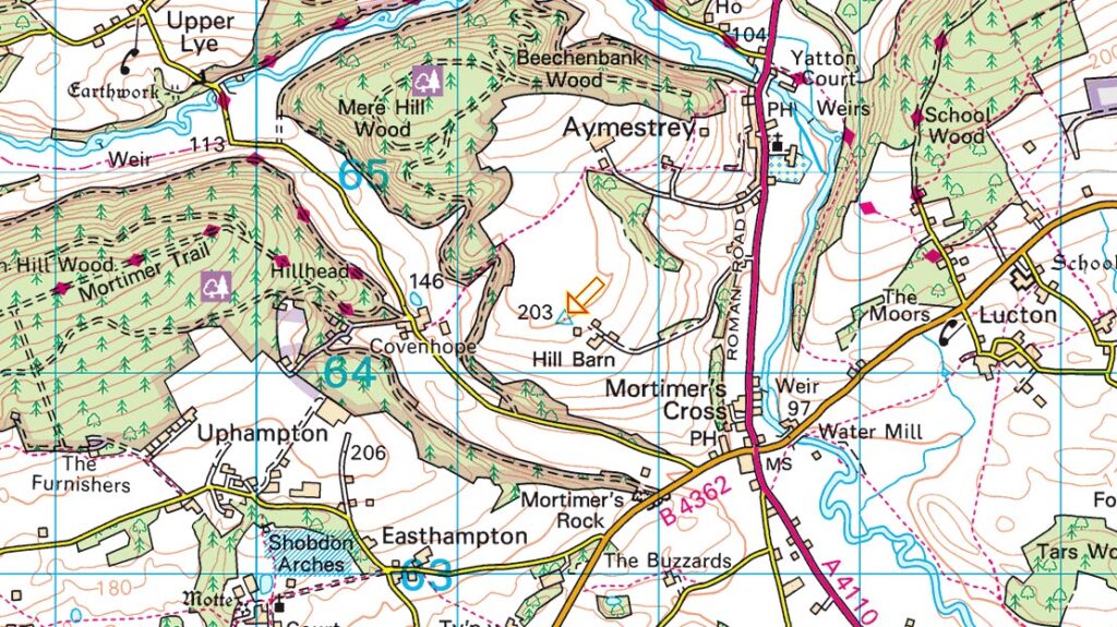 Hill Barn Trig Point Location