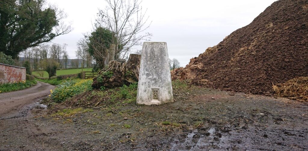 Front of The Riddox trig point