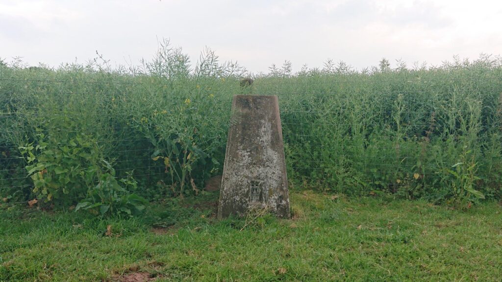 Front of the New House Farm Trig Point