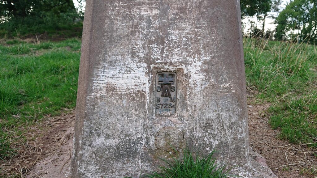 Front of the Capler Camp Trig Point