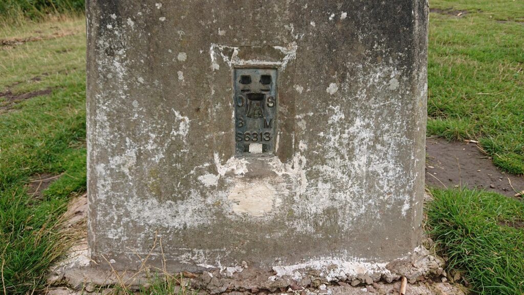 Front of the Coppet Hill Trig Point