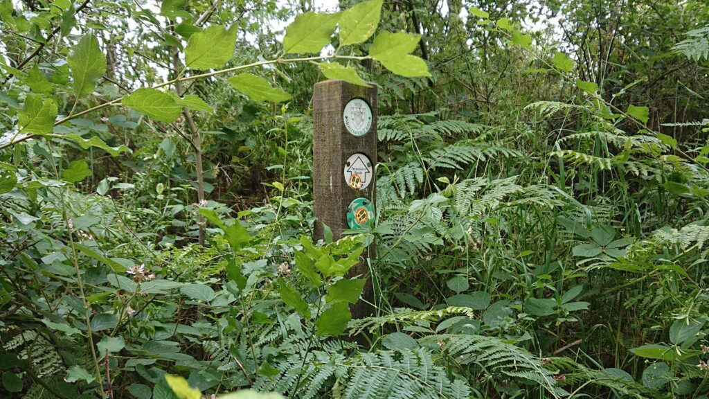 Way marker to the Shobdon Hill Trig Point