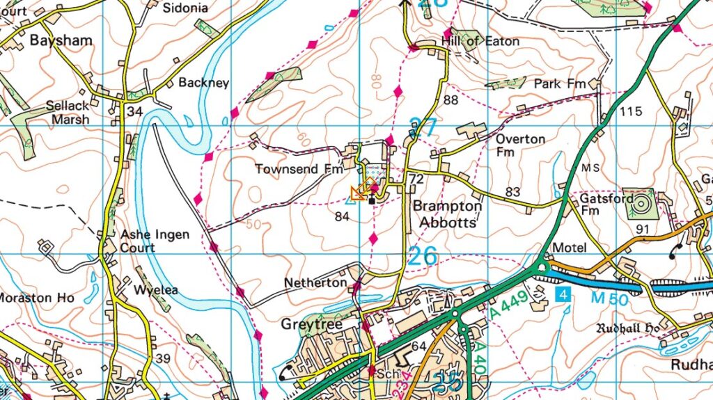 Brampton Abbotts Trig Point Location