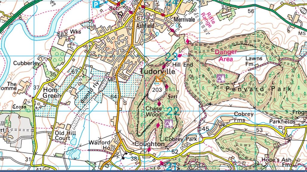 Chase Hill Trig Point Location