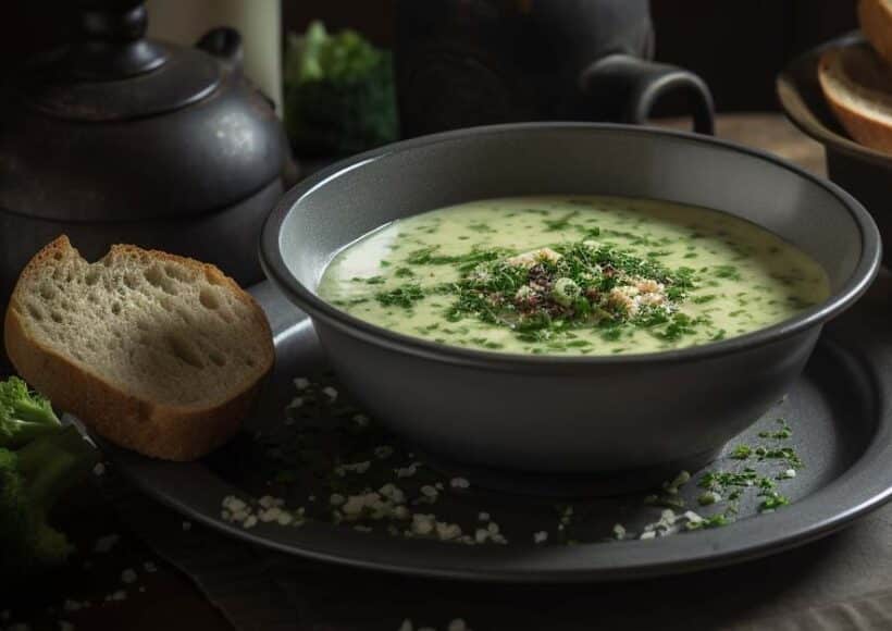 KETO-FRIENDLY BROCCOLI AND STILTON SOUP