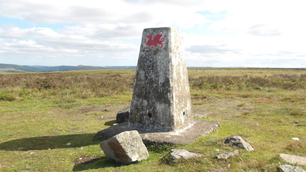 Mynydd Llangynidr trig on the EPONA 100 Ultra