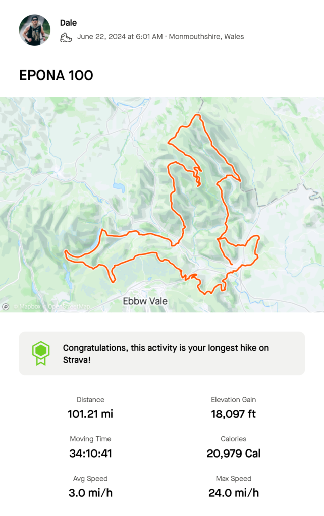 EPONA 100 Ultra on Strava