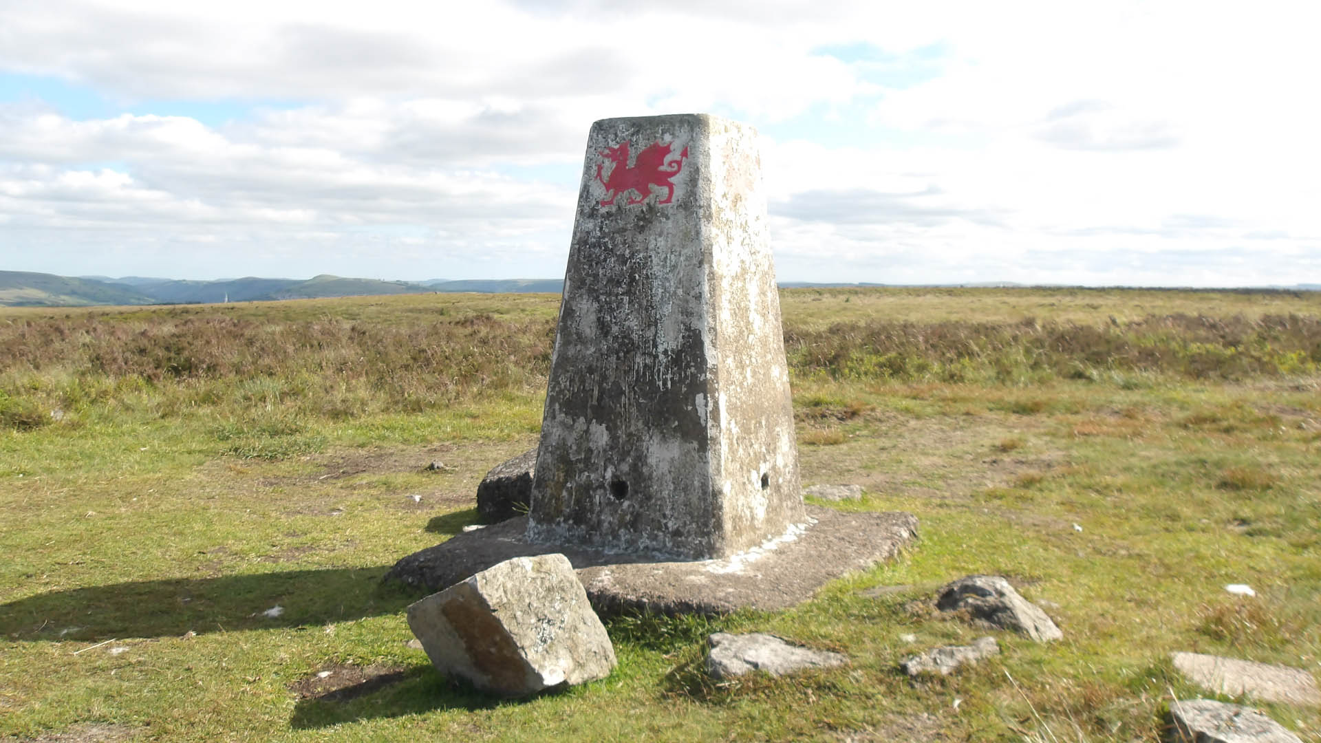 Mynydd Llangynid Trig Point