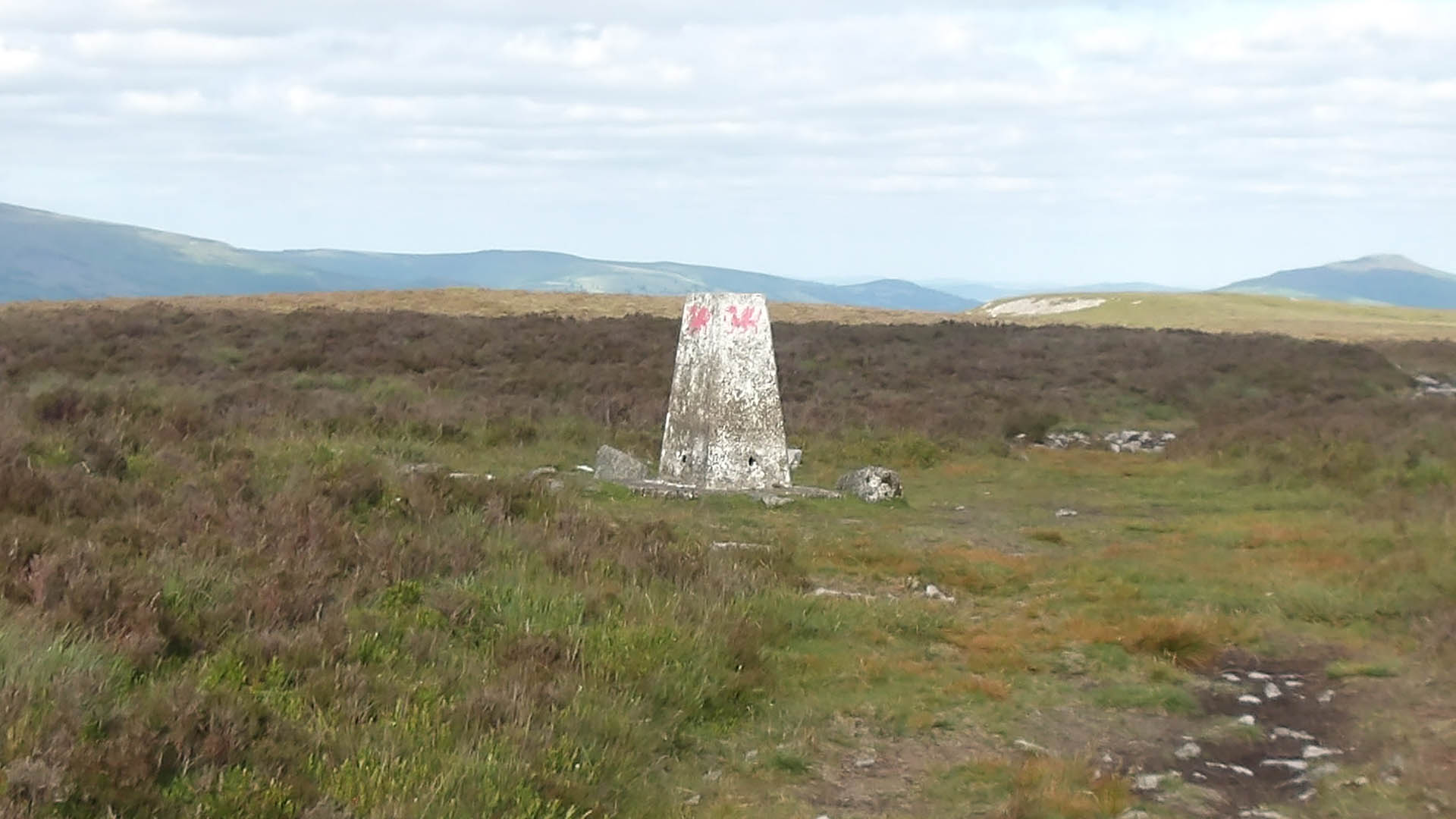 Mynydd Llangynid Trig Point