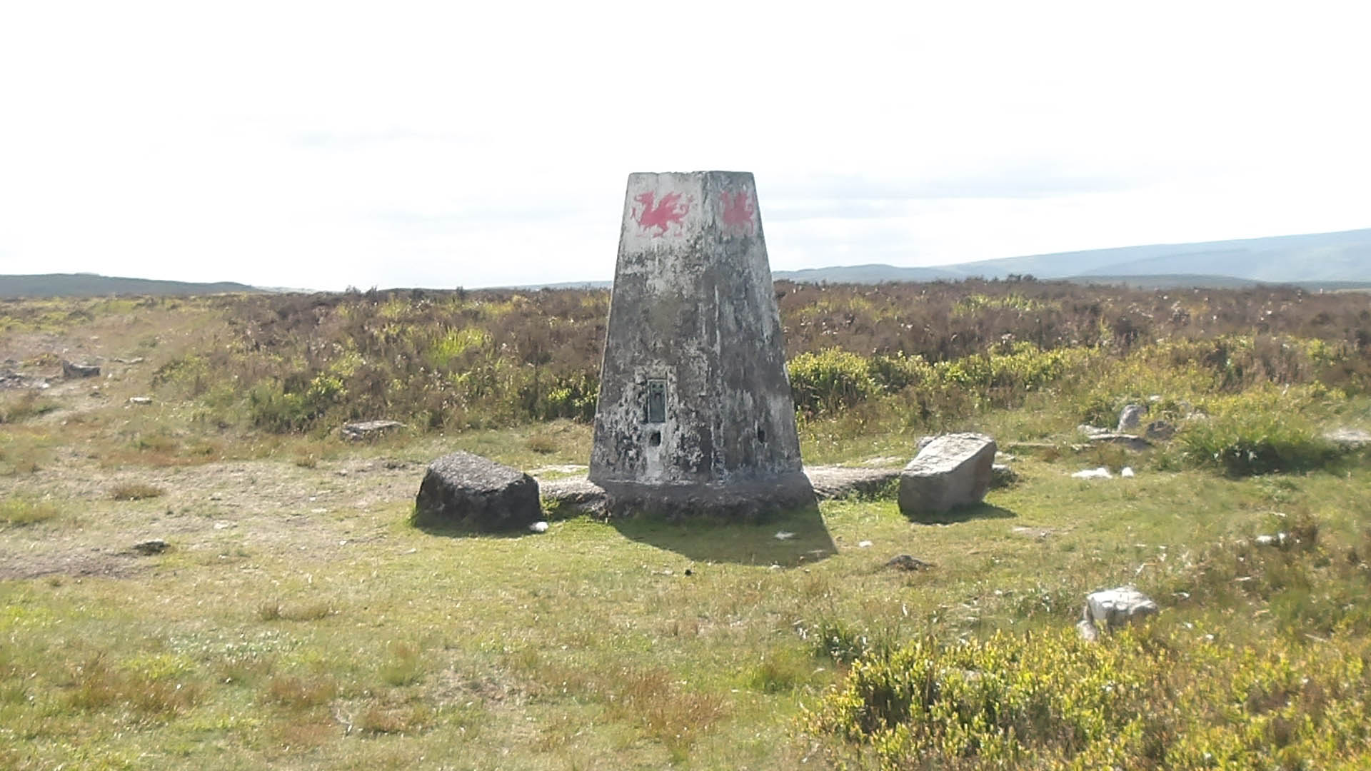 Mynydd Llangynid Trig Point