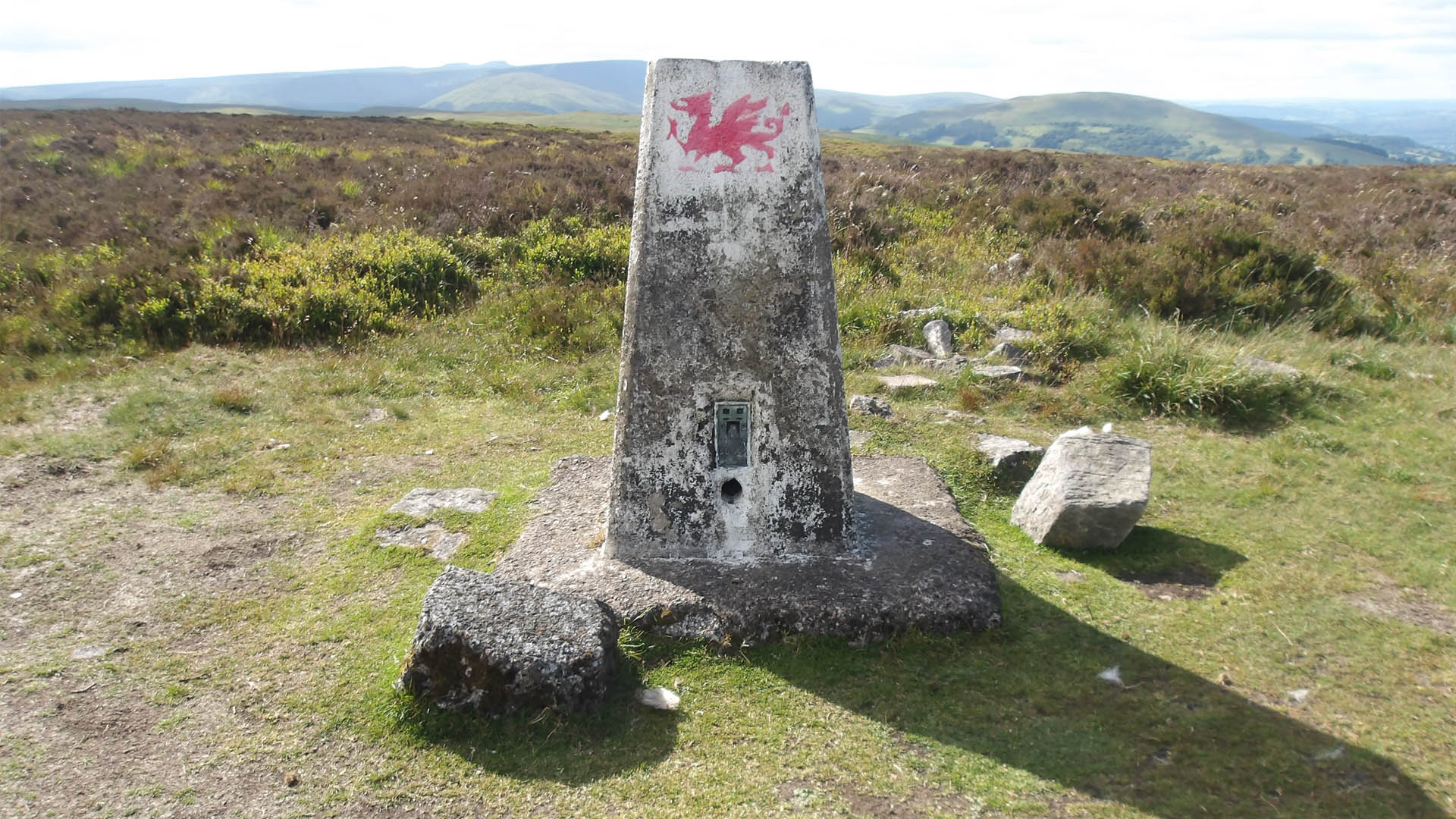 Mynydd Llangynid Trig Point