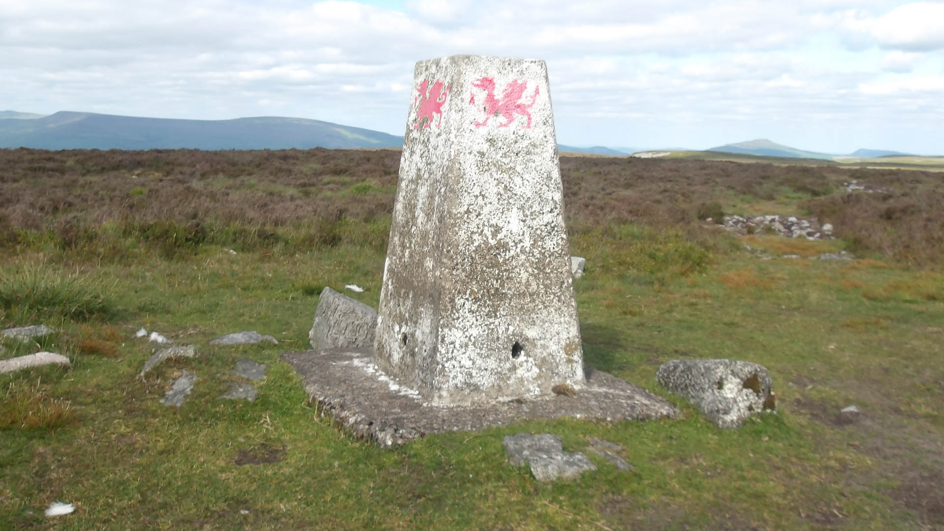 Mynydd Llangynid Trig Point