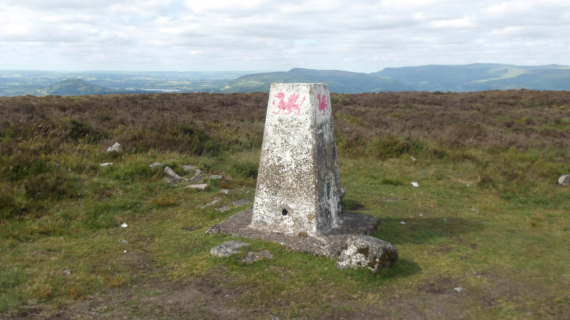 Mynydd Llangynid Trig Point